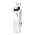 Sahara White Silicone Dog Collar - Apple AirTag = AT00018 by Zerodamage Sahara Case LLC