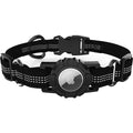 Adjustable Black Nylon Collar Case for Medium Dogs - Apple AirTag by Zerodamage Sahara Case LLC