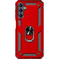Military Kickstand Series with Belt Clip Case for Samsung Galaxy A14 5G - Red by Zerodamage Sahara Case LLC