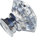 GlideRite 1-5/8" Clear K9 Crystal Polished Chrome Base Cabinet Knob (Set of 10) by Vanessa Jane