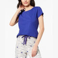 Charter Club Cotton Short-Sleeve Soft Knit Pajama Top by Vanessa Jane
