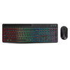 Rechargeable Silent Wireless Keyboard & Mouse Combo - 106 Keys, RGB Backlight