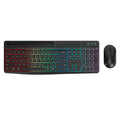 Rechargeable Silent Wireless Keyboard & Mouse Combo - 106 Keys, RGB Backlight by Zerodamage Sahara Case LLC