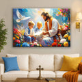 Jesus With Children Faith Wall Art IV by Tailored Canvases