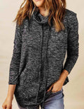 Rayna Cowl neck Sweater - Black by Boutique 23