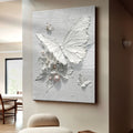 White Butterfly Wall Art by Tailored Canvases