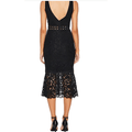 Bardot Women's Fiona Lace Trumpet Dress, Black, Size 6 by Vanessa Jane