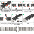 Premium Stainless Steel and Titanium Apple Watch Band | Soft Silicone Lining by Arleathercraft