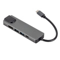 SaharaCase 5-in-1 USB-C Hub with Ethernet – Multiport Adapter with 4K HDMI, 100W PD Charging, and RJ45 – For MacBook & PC by Zerodamage Sahara Case LLC