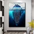 Success Motivational Wall Sign by Tailored Canvases