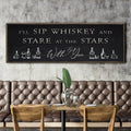 Sip Whiskey With You Bar Sign II by Tailored Canvases