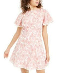B Darlin Juniors' B. Smart Scoopneck Flutter-Sleeve Dress by Vanessa Jane