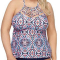 Raisins Curve Trendy Boa Tankini Top Swimsuit by Vanessa Jane