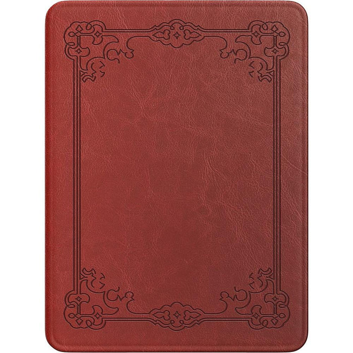 Indy Series Ornate Border Vegan Leather Folio Case - Amazon Kindle Paperwhite and Kindle Colorsoft by Zerodamage Sahara Case LLC