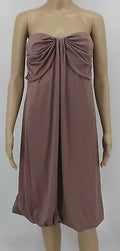 To The Max Lined Strapless Flowy Lightweight Mini Mauve Dress, Size M by Vanessa Jane
