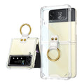 Venture Series Hard Shell with Ring Case - Samsung Galaxy Z Flip4 by Zerodamage Sahara Case LLC