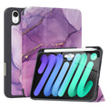 Inspire Series Purple Marble Folio Case - iPad Mini by Zerodamage Sahara Case LLC