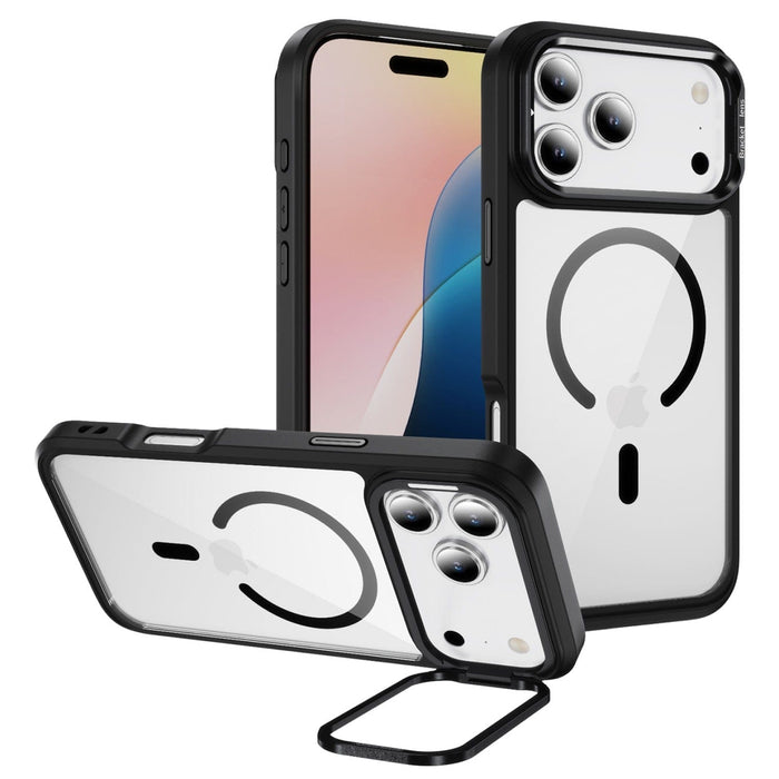 iPhone 17 Pro Clear Back Case - Durable, Kickstand, MagSafe | Raider ArmorPro Series by Zerodamage Sahara Case LLC