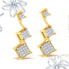 14K Yellow Gold 1 cttw Princess Cut Diamond Earrings (H-I, SI1-SI2)