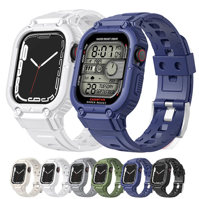 Sport Clear Apple Watch Band+Case by Arleathercraft