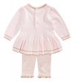 First Impressions Baby Girls Bow Sweater and Striped Tights, Size 12Months by Vanessa Jane