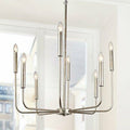 LNC 8-Light Chandelier Lighting Champagne Pendant Lights Chandeliers by Vanessa Jane