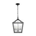 Home Decorators Collection Weyburn 4-Light Black and Polished Chrome Caged Chand by Vanessa Jane