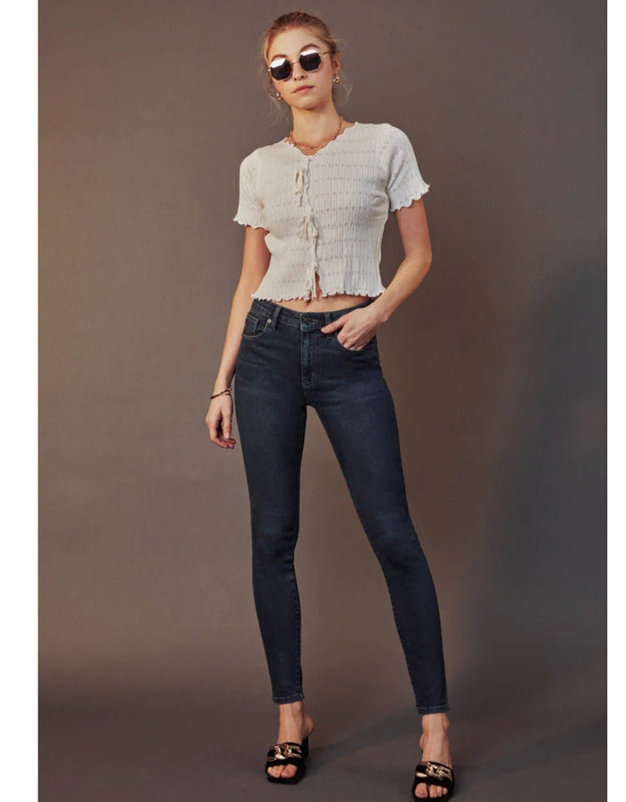 Nickie High Rise Super Skinny Jeans - Dark by Boutique 23