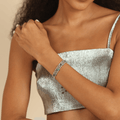 Blue Sapphire Adjustable Bracelet by Fine Color Jewels