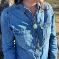Canyon Sky Turquoise Bolo Tie by Christina Greene