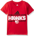 NBA Toddler Atlanta Hawks Mini Dassler Short Sleeve Tee-Red-3T by Vanessa Jane