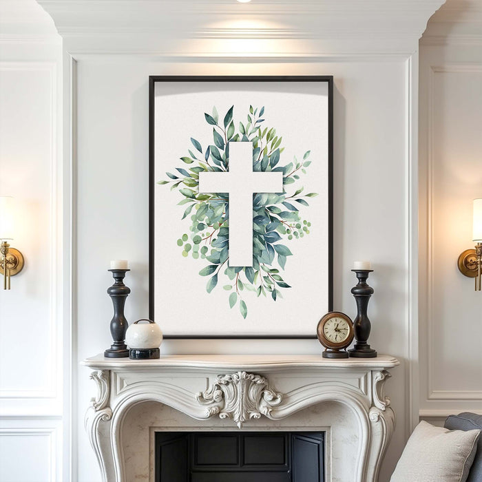 Evergreen Cross Faith Wall Art by Tailored Canvases