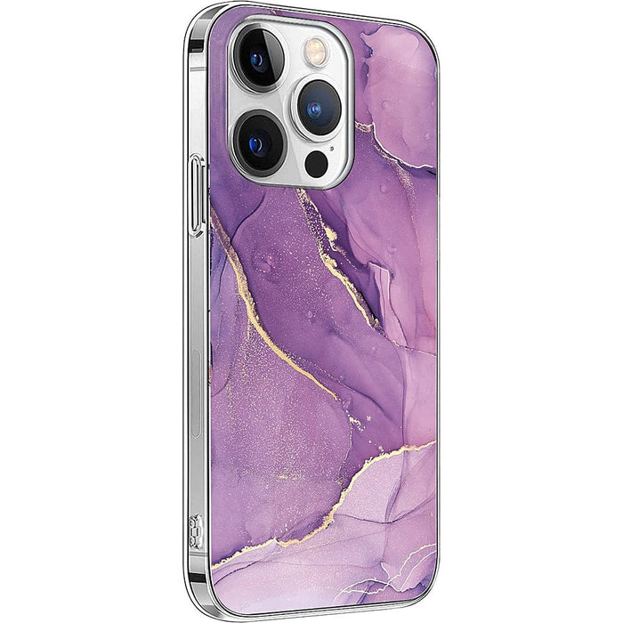 Inspire Series Purple Marble Case - iPhone 14 Pro - CP00352 by Zerodamage Sahara Case LLC
