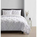 Vcny Home Carmen Pintuck 4 Piece Comforter Set, Queen Bedding by Vanessa Jane