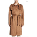 BLVD Faux Suede Trench Coat, Size Small by Vanessa Jane