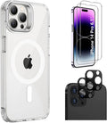 Protection Kit Bundle: Hybrid-Flex Kickstand Case with Tempered Glass Screen and Camera Protector - iPhone 14 Pro by Zerodamage Sahara Case LLC
