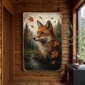Autumn Fox Double Exposure Wall Art by Tailored Canvases