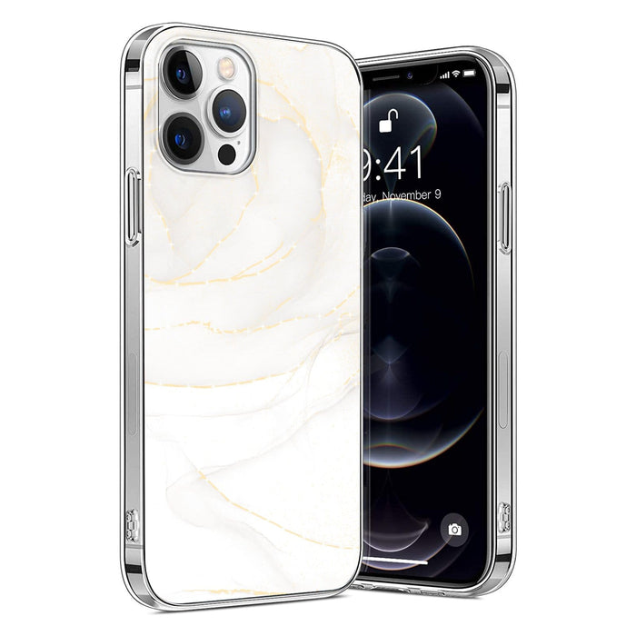 White Marble Series Case - iPhone 13 Pro Max by Zerodamage Sahara Case LLC