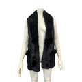 MARTHA STEWART Faux Fur Fleece Vest, Size Medium by Vanessa Jane