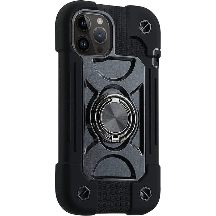 iPhone 14 Pro Max Heavy-Duty Case - Kickstand, Non-Slip Grip | Raider Series by Zerodamage Sahara Case LLC