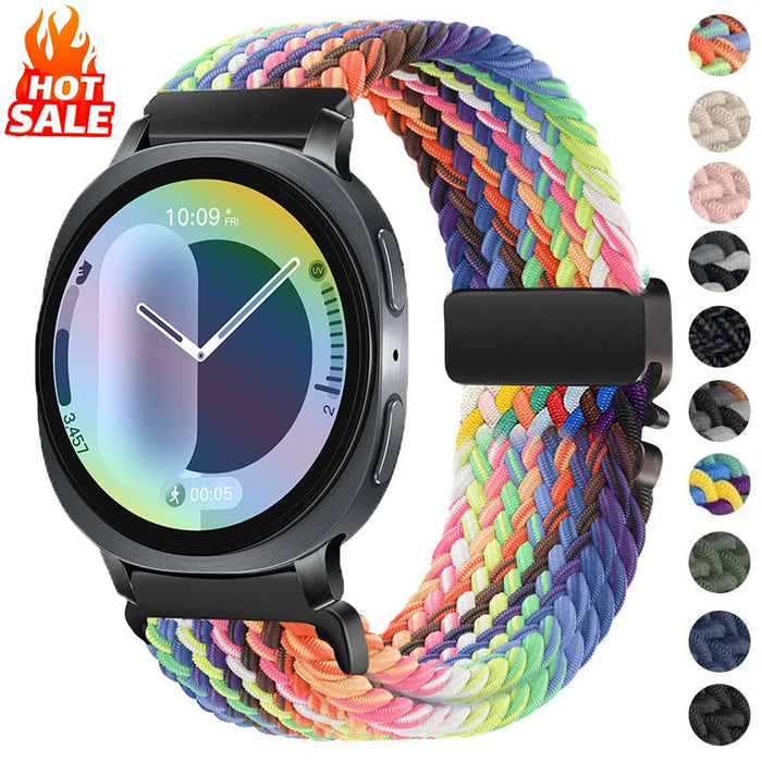 Elastic Woven Nylon Band for Samsung Galaxy Watch 8, 40MM, 44MM, 8 Classic 46MM, Ultra 47MM by Arleathercraft