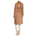 BLVD Faux Suede Trench Coat, Size Small by Vanessa Jane