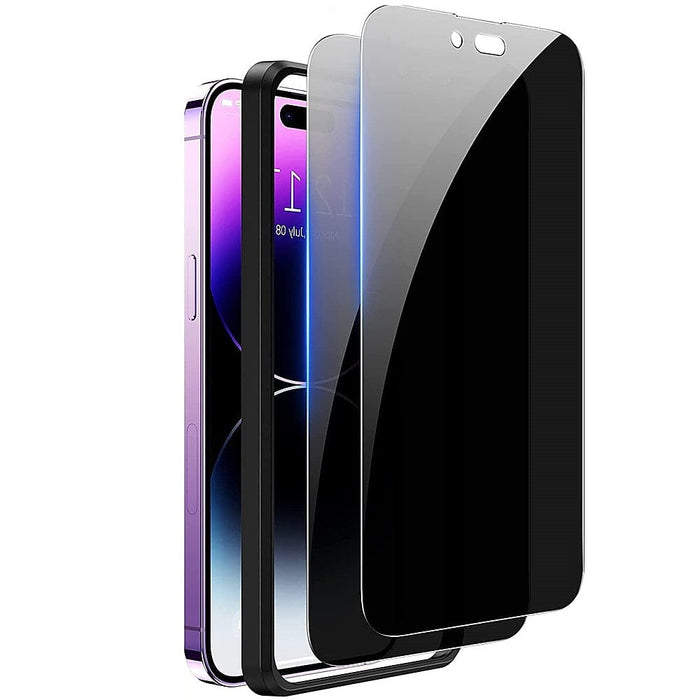 ZeroDamage Ultra-Strong+ Tempered Privacy Glass Screen Protector (2-Pack) - iPhone 14 Pro Max by Zerodamage Sahara Case LLC