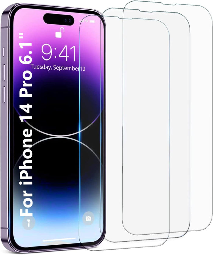ZeroDamage Ultra-Strong Tempered Glass Screen Protector (2-Pack) - iPhone 14 Pro by Zerodamage Sahara Case LLC