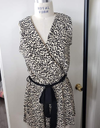 Cheetah Print Belted Romper