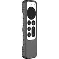 Apple TV 4K Remote Black Silicone Case - Apple AirTag by Zerodamage Sahara Case LLC