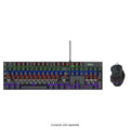 Wired Gaming Keyboard & Mouse Combo - 104-Key Anti-Ghosting RGB Backlight by Zerodamage Sahara Case LLC