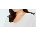 One A Womens Plus Embellished V-Neck Blouse, Size 1X by Vanessa Jane