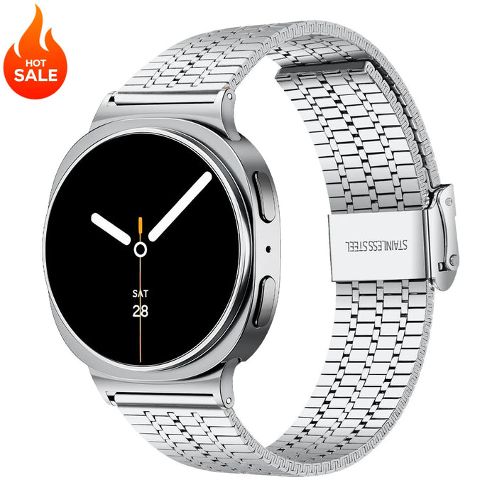 Luxury Stainless Steel Integrated Band for Samsung Galaxy Watch 8 & 7 I 40MM, 44MM, 46MM, 47MM by Arleathercraft