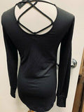 Ideology Womens Cutout-Back Gradient Top by Vanessa Jane